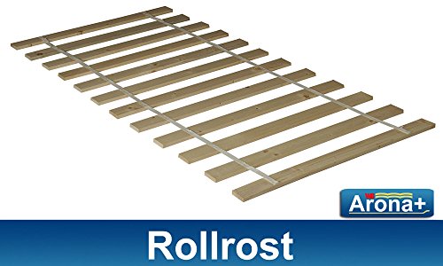 Arona+ Rollrost 180x200 cm. Rollrost aus Massivholz mit Textilband.