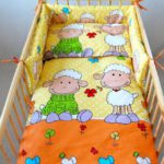 BABYLUX Kinderbettwäsche 2 Tlg. Bettwäsche Bettset Babybettwäsche 100 x 135 cm Schafe (4. Orange Schaf)