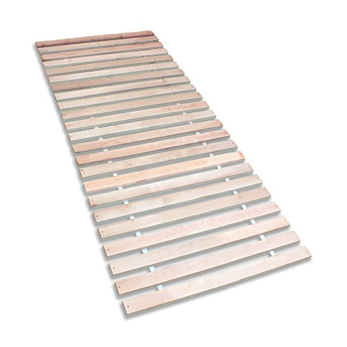 Betten-ABC Premium Rollrost (Stabiles Erlenholz, mit 23 Leisten und Befestigungsschrauben, Größe 90x200 cm)