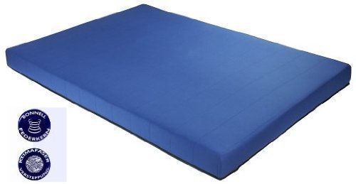 Bonell Federkern Matratze 90x200 cm blau 100 % Baumwolle