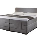 Boxspringbett elektrisch verstellbar AVIGNON gewölbtes Kopfteil in 30 Stoffe oder T-Leder 5 Breiten erhältich in H2, H3, oder in H2 u. H3,Top Qualität, 5 Sterne Feeling, Breite:180 x 200 cm;Stoff - Leder Auswahl:Fein Braun Mittel 3250