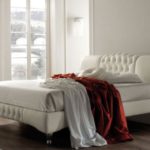 Designer-Bett, Schwan, Weiß, weiß, Doppelbett