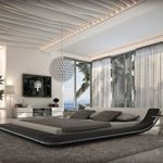 Innocent Designer Bett 180x200cm mit LED-Beleuchtung Custo schwarz weiß Innocent Designer Bett 180x200cm mit LED-Beleuchtung Custo schwarz weiß