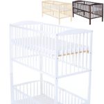 LCP Kids Baby Kinderzimmer Holz Gitterbett 120x60 cm TAMI weiss mit Matratze