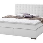 sette notti Boxspringbett 180x200 Weiß, Boxspringbett mit Kaltschaum Topper,7-Zonen Tonnentaschenfederkernmatratze H3, Box Bonnelfederkern, Bett Liegefläche 180x200 cm, ISA Art Nr. 4288-12-5BH3