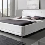 Polsterbett Doppelbett Designerbett Betten Futonbett Volare Weiss 180x200 cm