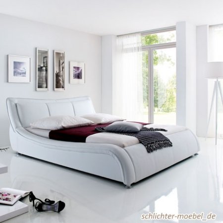 Polsterbett “Soma” (Weiß, 160 x 200 cm)