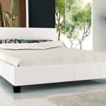 Polsterbett Weiß 180x200 mit Lattenrost Bett Doppelbett Ehebett (Weiß) Polsterbett Weiß 180x200 mit Lattenrost Bett Doppelbett Ehebett (Weiß)