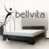 bellvita Wasserbett mit Hochglanz-Bettrahmen schwarz mit Aufbau, 180 cm x 200 cm