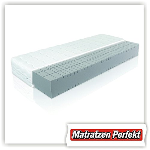 7-Zonen Kaltschaum Matratze / Kaltschaummatratze Quadro (Würfelschnitt) (100 x 200 cm, H5)