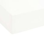 biberna 77155 Jersey-Stretch Spannbetttuch, nach Öko-Tex Standard 100, ca. 180 x 200 cm bis 200 x 200 cm, weiß