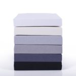 etérea Comfort Jersey Spannbettlaken - in viele Farben und alle Größen - 100% Baumwolle, Schwarz 90x200 - 100x200 cm