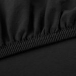Spannbettlaken Jersey Baumwolle | viele Farben alle Größen | Spannbetttuch für Standardmatratzen | 140 x 200 bis 160 x 200 CelinaTex 0002803 Lucina schwarz