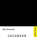 Jacobson DOPPELPACK Jersey Spannbettlaken Spannbetttücher Baumwolle (90x200 - 100x200 cm, Schwarz)