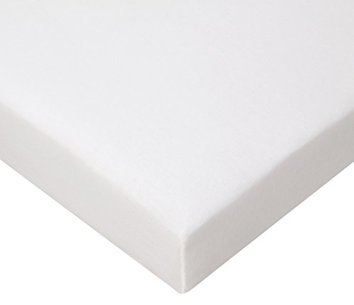 FabiMax 2677 Jersey Spannbettlaken für Beistellbett und Wiege, 90 x 55 cm, weiß