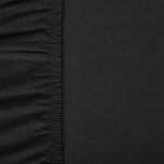 aqua-textil  Viana Spannbettlaken, Baumwolle, schwarz, 200 x 90 cm
