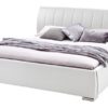 sette notti  Polsterbett Bett 200x200 Weiß mit Bettkasten, Kunstleder-Bett mit Liegefläche 200x200 cm, Bern Art Nr. 664-99-60000