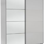 Wimex 507057 Schwebetürenschrank, 135 x 210 x 65 cm, alpinweiß / spiegel