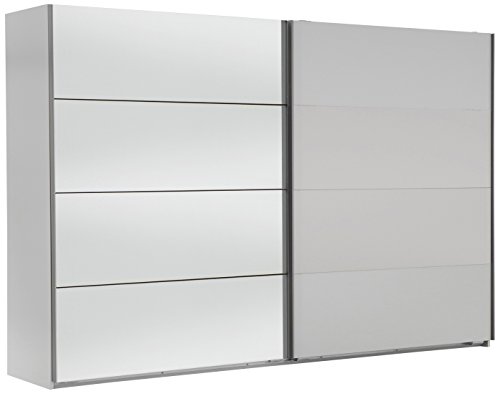 Wimex 507061 Schwebetürenschrank, 313 x 210 x 65 cm, alpinweiß / spiegel
