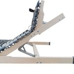 7 Zonen Lattenrost MediBalance, 44 Federholzleisten, Mittelgurt, verstellbarer Sitz- und Schlafkomfortrahmen 90x200 cm