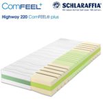 Schlaraffia Highway 220 ComFEEL 7-Zonen Kaltschaum-Matratze H3 (90 x 200cm)