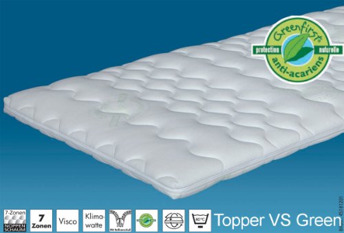 Hn8 Topper VS Green - 100x190* cm Matratzenauflage / Topper, *Sonderanferti...