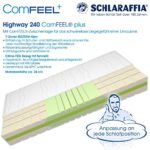 Schlaraffia Highway 240 ComFEEL 7-Zonen Kaltschaum-Matratze H2 (90 x 200cm)