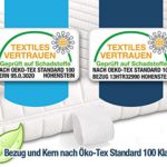 Hochbett Kindermatratze "UpMat" für Kinder und Jugendliche 90x200 Kaltschaum MADE IN GERMANY Bezug waschbar teilbar Öko Tex Zertifikat | für alle gängigen Hochbetten geeignet | Höhe 14cm | Matratze schadstoffgeprüft