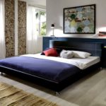 SAM® Polsterbett Bett Teneriffa in schwarz 180 x 200 cm Kopfteil im abgesteppten modernen Design Steppnaht in der Kontrastfarbe weiß chromfarbene Füße Wasserbett geeignet