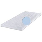 Kaltschaum Topper Breckle Toby, atmungsaktiv, Gesamthöhe 7 cm, mit waschbarem Bezug