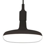 DuNord Design Hängelampe LED Küchenlampe ROSWELL schwarz 22cm Retro Pendellampe Design Lampe
