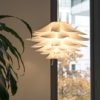 Lampwin - Lotus Lampenschirm DIY Puzzle Lampe Hängeleuchtenschirm (IQ PP Anhänger, für Weihnachten, Wohnzimmer, Schlafzimmer, Studie, Esszimmer, Dekor Beleuchtung, weiß)