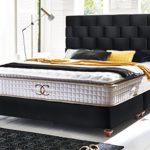 Boxspringbett 180x200 160x200 Schwarz Velour Zürich Hotelbett Doppelbett Taschenfederkern Boxspringbett 180x200 160x200 Schwarz Velour Zürich Hotelbett Doppelbett Taschenfederkern