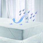 Velfont Wasserdichte atmungsaktive Matratzenschoner Matratzenauflage mit 100% Baumwolle Frottee mit 4 Gummibände
