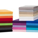 Medicate Comfort Jersey Spannbettlaken, Spannbetttuch - 90x200 bis 100x200 cm - in vielen Farben - 100% Cotton/Baumwolle | 90x200-100x200 cm Türkis