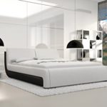 SAM Polsterbett 180x200 cm Tezero, weiß, Bett aus Kunstleder, hohes Kopfteil, als Wasserbett geeignet