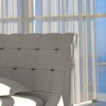 SAM® Design Polsterbett Bett Vederi in weiß 140 x 200 cm Kopfteil im abgesteppten Design Ziersteine als Wasserbett geeignet