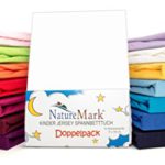 2er Sparpack Kinder Spannbettlaken Jersey 100% Baumwolle für Kinderbettmatratzen ÖKO Tex Geprüft in vielen Farben (Weiß)