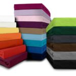 npluseins klassisches Jersey Spannbetttuch - erhältlich in 22 modernen Farben und 6 verschiedenen Größen - 100% Baumwolle