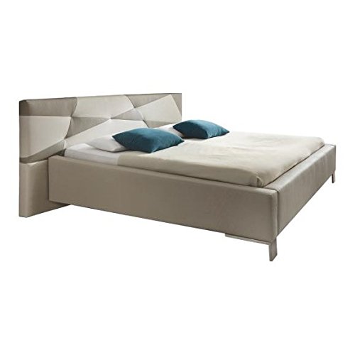 SinoMax XORA Design Doppelbett Bett - 180 x 200 cm Liegefläche - Kunstleder