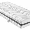 sleepling 196466 Federkernmatratze Comfort 130 | Taschenfederkern Matratze | 7-Zonen Kaltschaum Auflage | Härtegrad 4 | Made in EU | Wendegriffe | Ökotex | 60 Grad waschbar | 160 x 200 x 18 cm, weiß