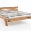 WOODLIVE Balkenbett - Massivholzbett - Premium Bett aus Holz - Stabiles und langlebiges Holzbett - Massivholz Bett Kernbuche Massiv (200 x 200 cm)