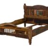 MASSIVMOEBEL24.DE massiv Holz Möbel Vintage lackiert Bett 120x200 Altholz massiv Möbel Mehrfarbig Massivholz Fable #20