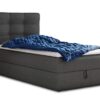 Boxspringbett Best Mini mit Bettkasten und Matratzentopper - Einzelbett mit Bonell-Matratze und Topper, Polsterbett, Bett, Schlafzimmer (120 x 200 cm, Graphit (Inari 94))